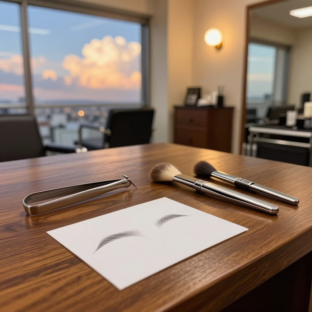 Eyebrow Stencil File in Fukuoka Amber Light in in Fukuoka