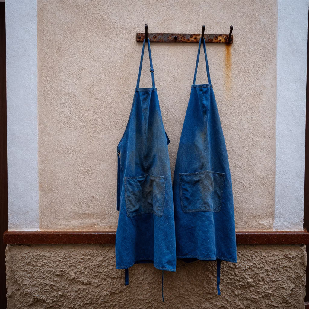 Faded Blue Aprons in Granada in in Granada, Spain