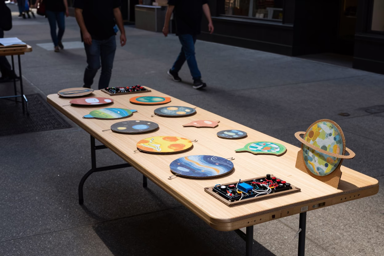 Fair Display in New York at The Late Afternoon Light in in New York, New York, United States