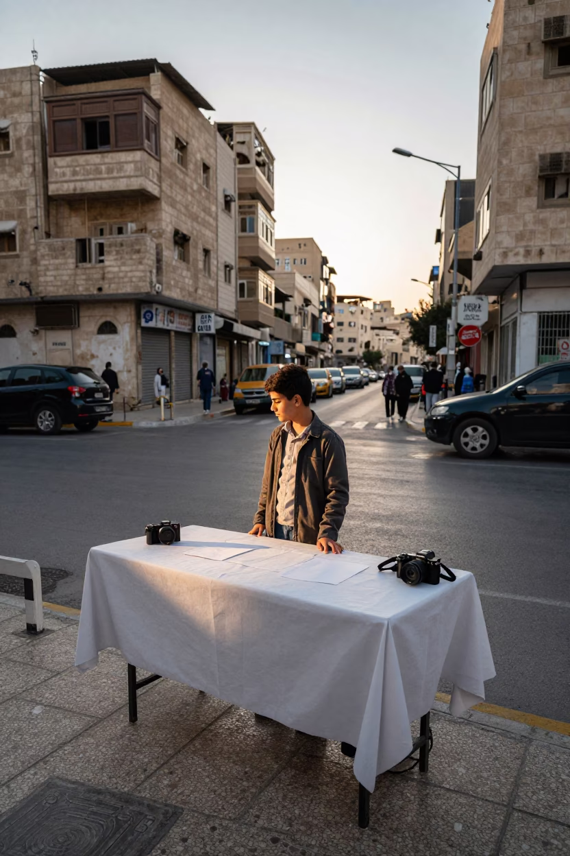 Fair Project in Amman at As First Light Reaches The Scene in in Amman, Jordan