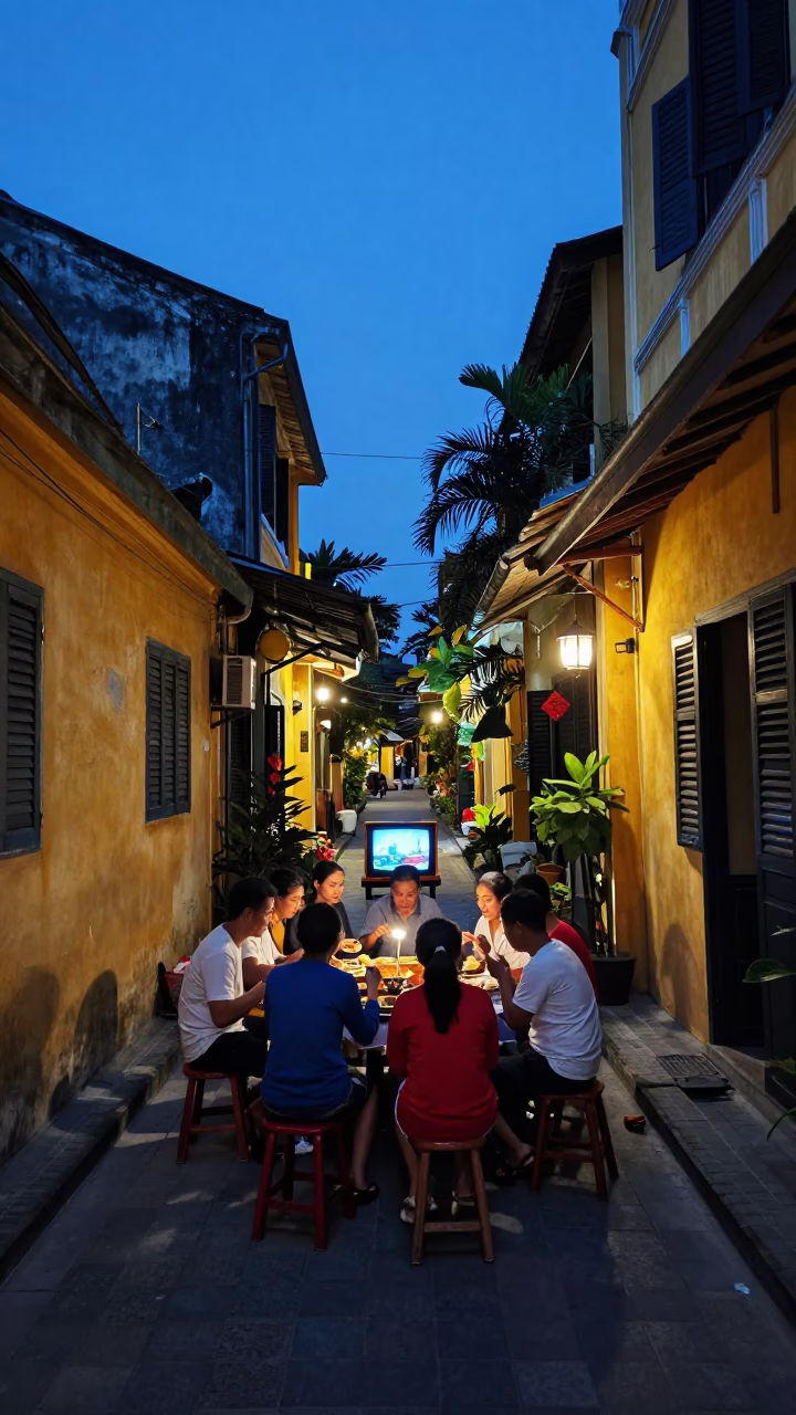 Family Dinner in Hoi An in in Hoi An, Vietnam