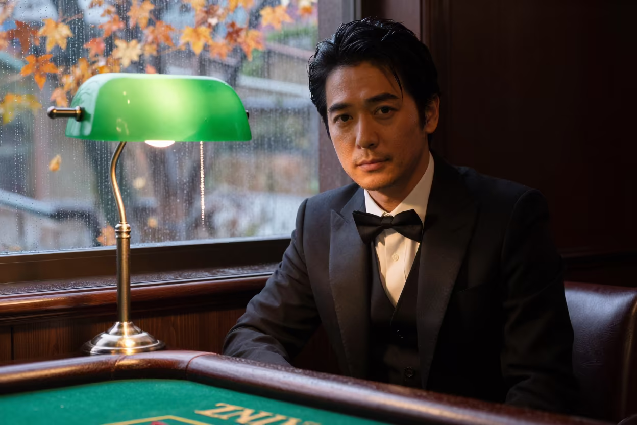 Faro Dealer Eyes Toyama Autumn Saloon in in Toyama