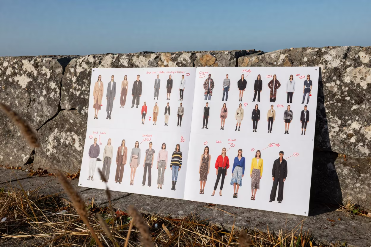 Fashion Critique Board on Harbor Wall Ankara in against a wind-beaten harbor wall near Ankara