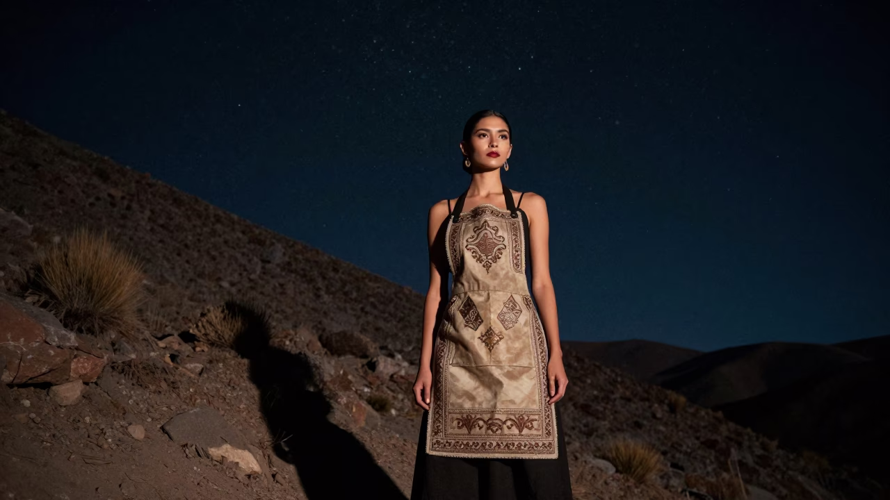 Fashion Evening in La Paz at The Deepest Night Sky Light in in La Paz, Bolivia