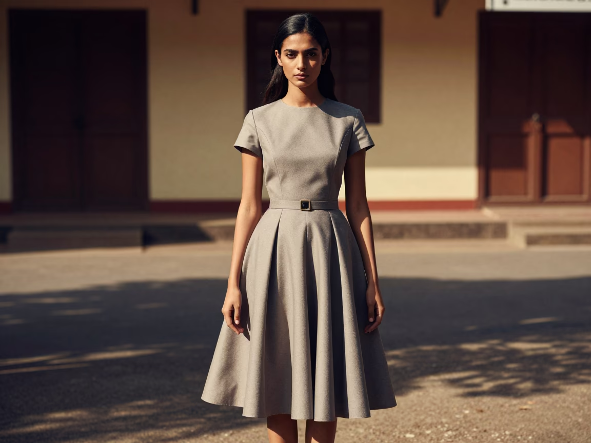 Fashion Model in Kochi at The Flat Glare Of Noon Light in in Kochi, India