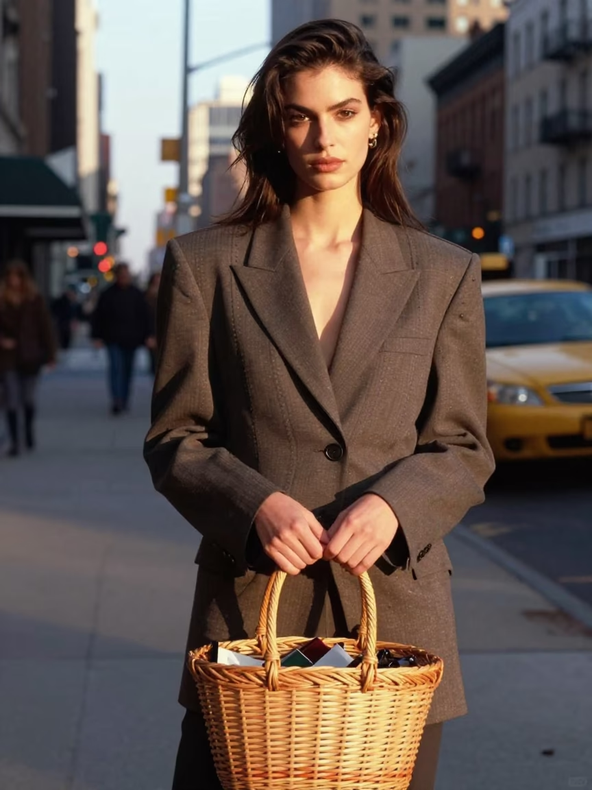 Fashion Model in New York at Clear Late-afternoon Light in in New York, New York, United States