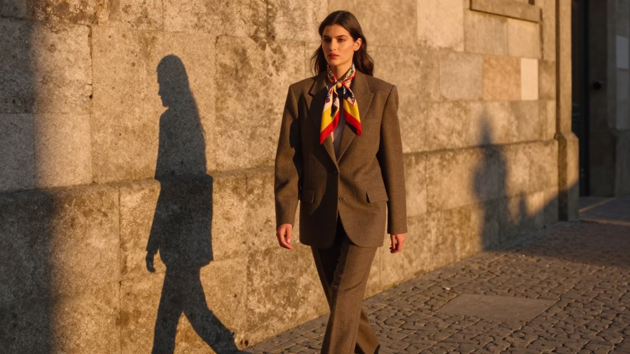 Fashion Model in Porto at Golden Hour in in Porto, Portugal