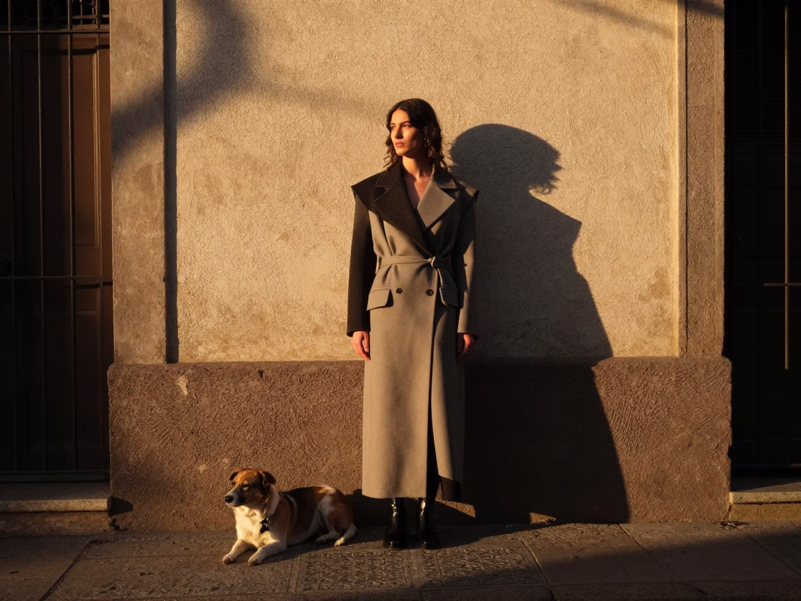 Fashion Portrait at Late Afternoon Light in Buenos Aires in in Buenos Aires, Argentina