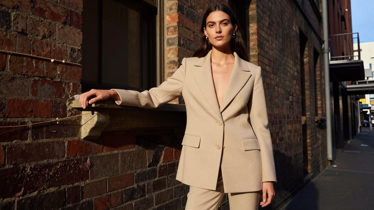 Fashion Portrait in Melbourne at The Late Morning Light in in Melbourne, Victoria, Australia