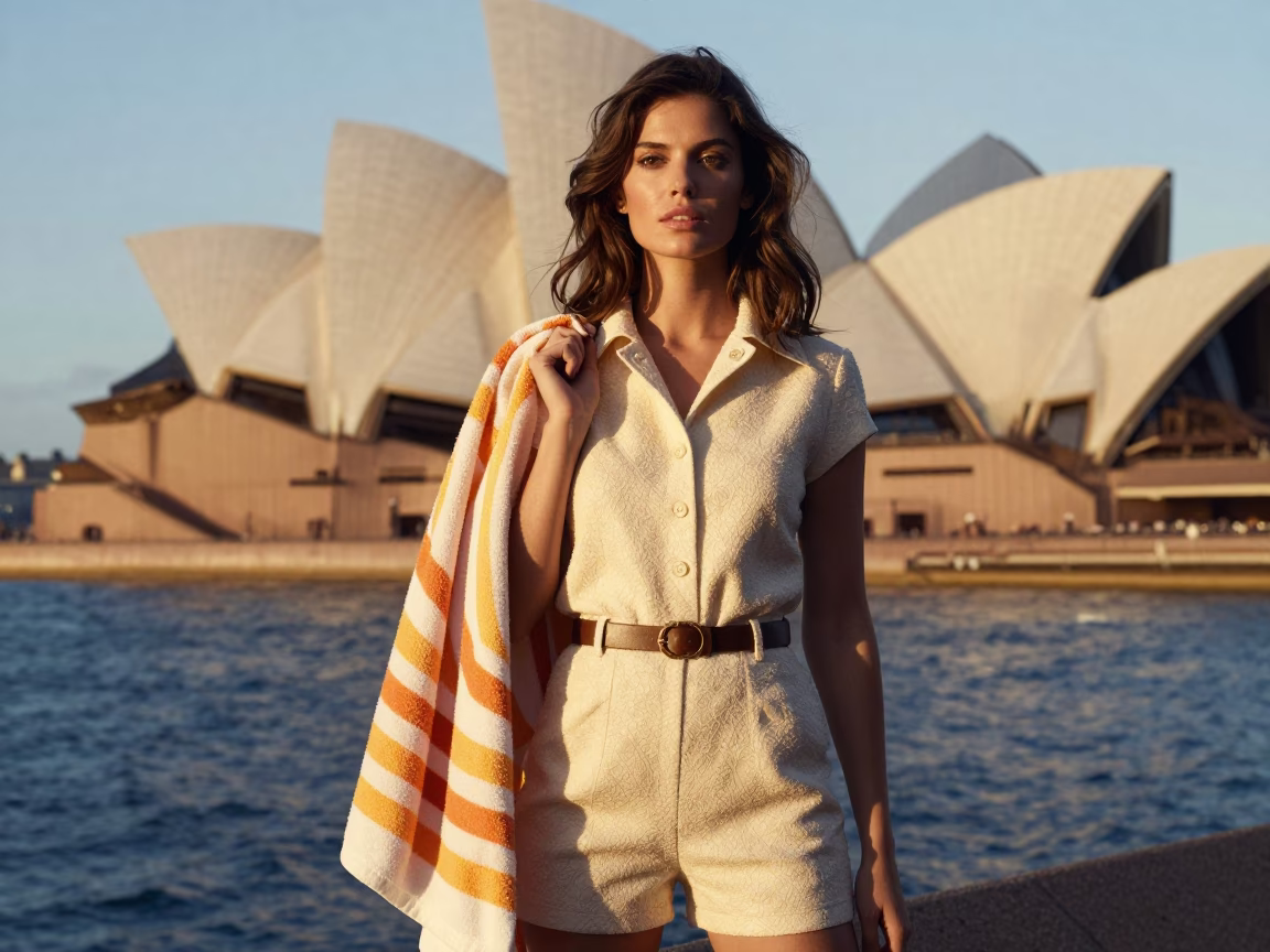 Fashion Portrait in Sydney at The Late Morning Light in in Sydney, New South Wales, Australia