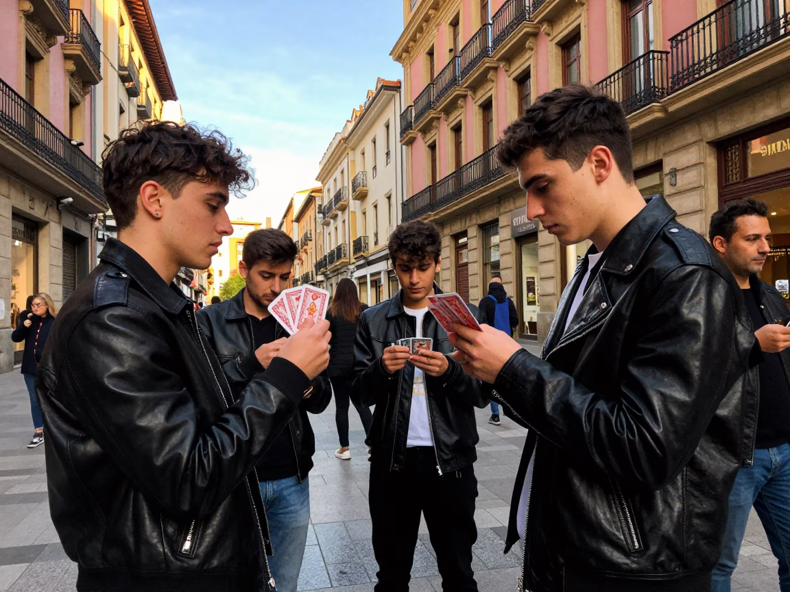 Fashionable Locals in Bilbao in in Bilbao, Spain