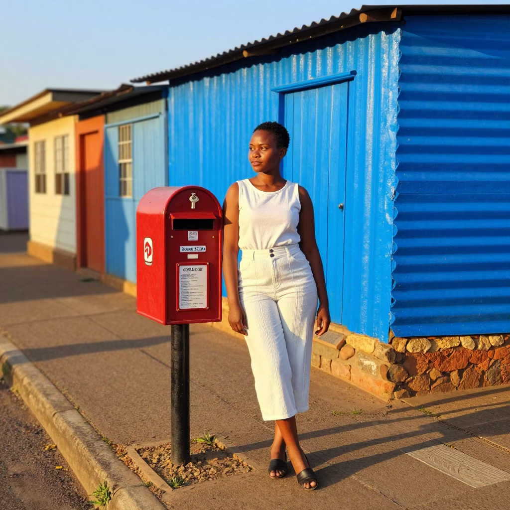 Fashionable Woman in Johannesburg in in Johannesburg, South Africa