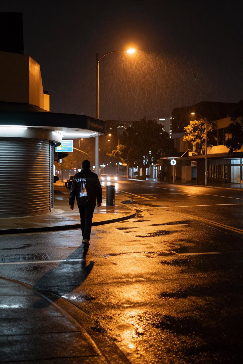 Featuring Condensation in Adelaide at Late At Night Light in in Adelaide, South Australia, Australia