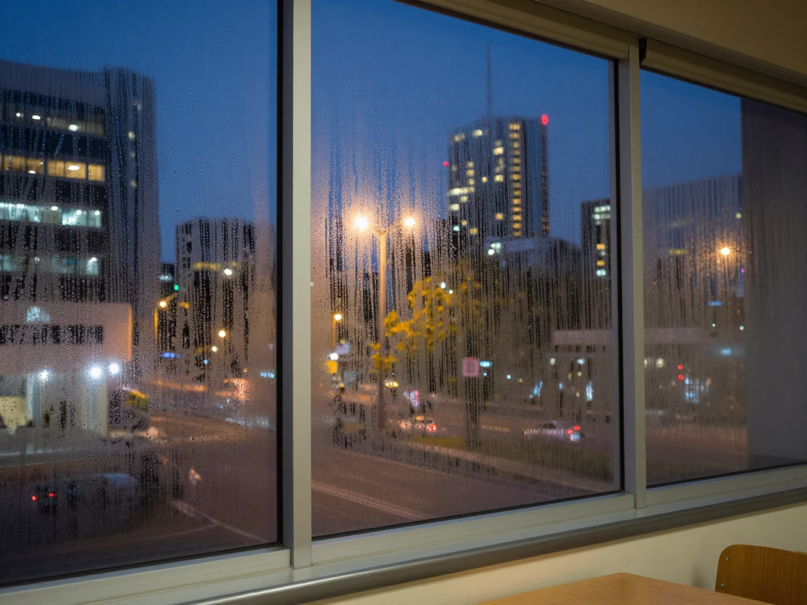 Featuring Condensation in Adelaide at Midnight Light in in Adelaide, South Australia, Australia