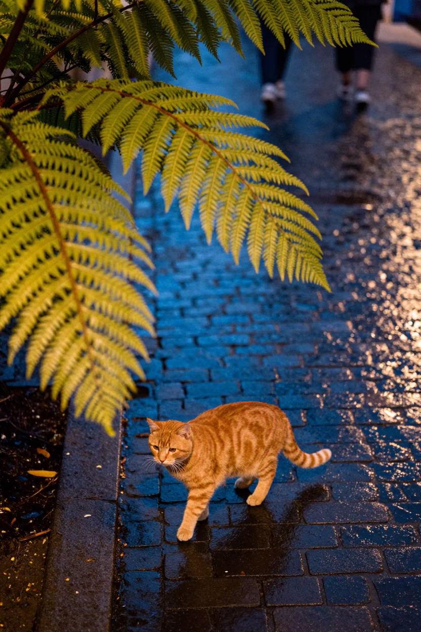 Fern Frond in Hobart in in Hobart, Tasmania, Australia