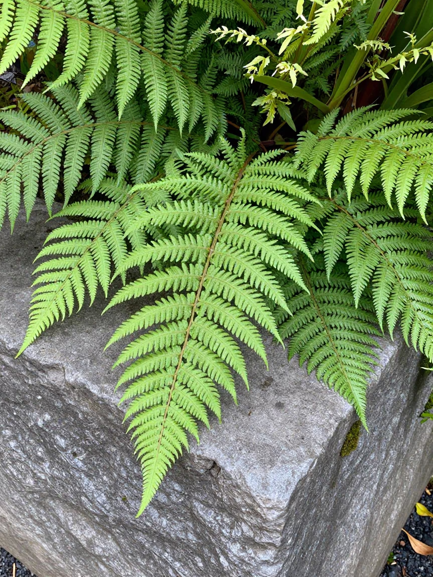 Fern Fronds in Christchurch in in Christchurch, New Zealand
