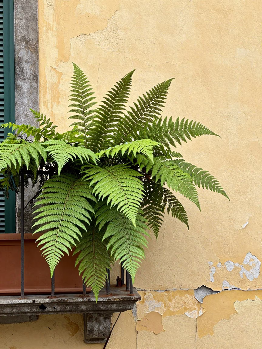 Fern Fronds in Naples in in Naples, Italy