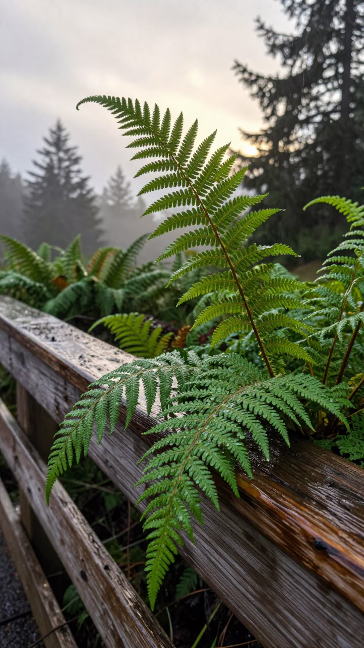 Fern Fronds in Seattle in in Seattle, Washington, United States