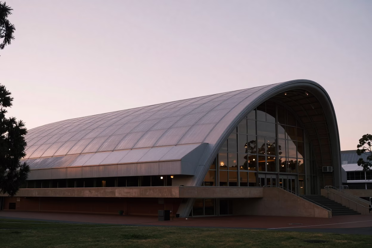 Festival Centre in Adelaide at First Light Of Dawn in in Adelaide, South Australia, Australia