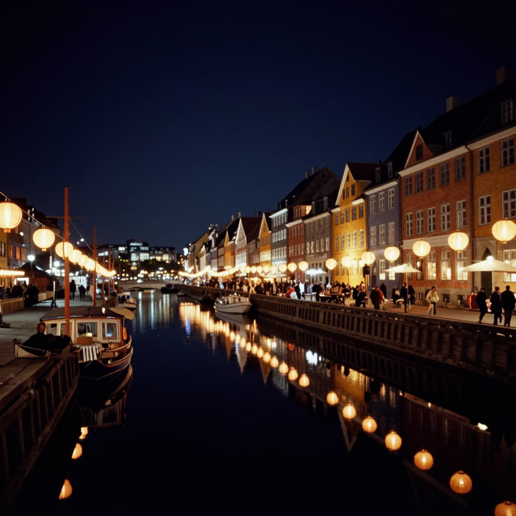 Festival Reflections in Copenhagen at The Deepest Night Sky Light in in Copenhagen, Denmark