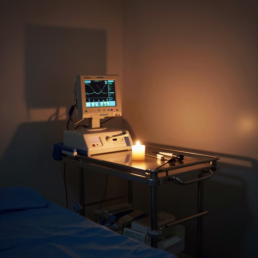 Fetal Monitor Cart in Lublin Surgical Prep Night in in a surgical prep area near Lublin