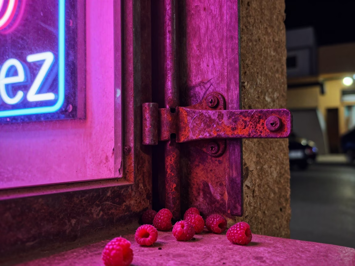 Fez Hinge And Scattered Raspberries in in Fez, Morocco