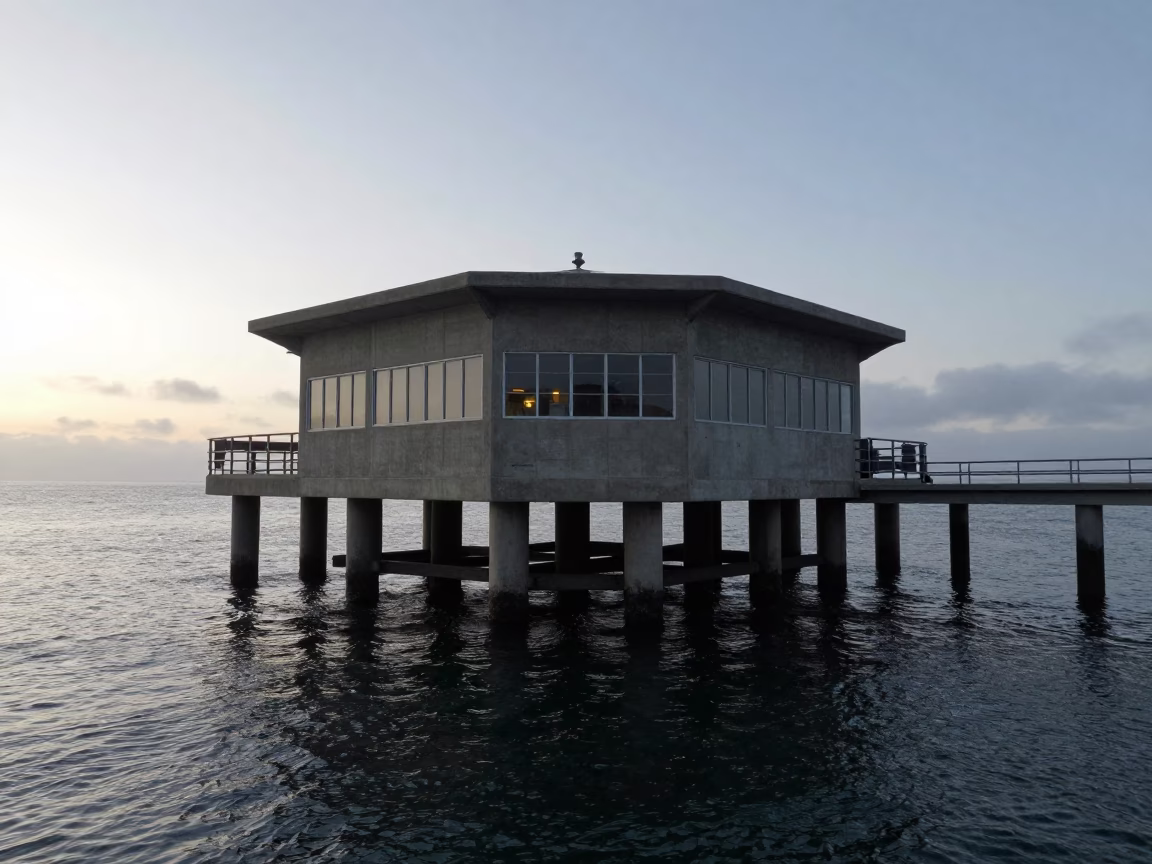 Field Station in San Diego at Sunrise Light in in San Diego, California, United States