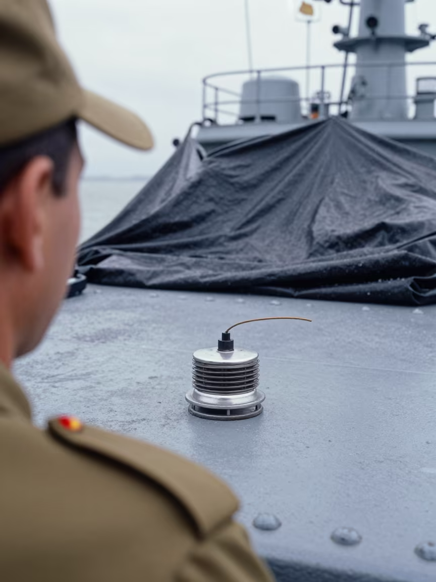 Field Stove Igniter Kit on Naval Deck in on a naval deck in rough wind near Olmaliq