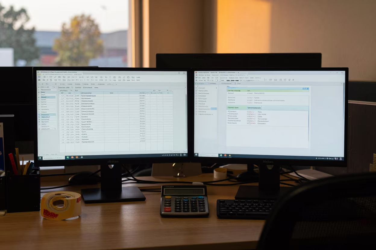 Finance Workstation Dawn Light Matola Office in inside a coworking floor near Matola