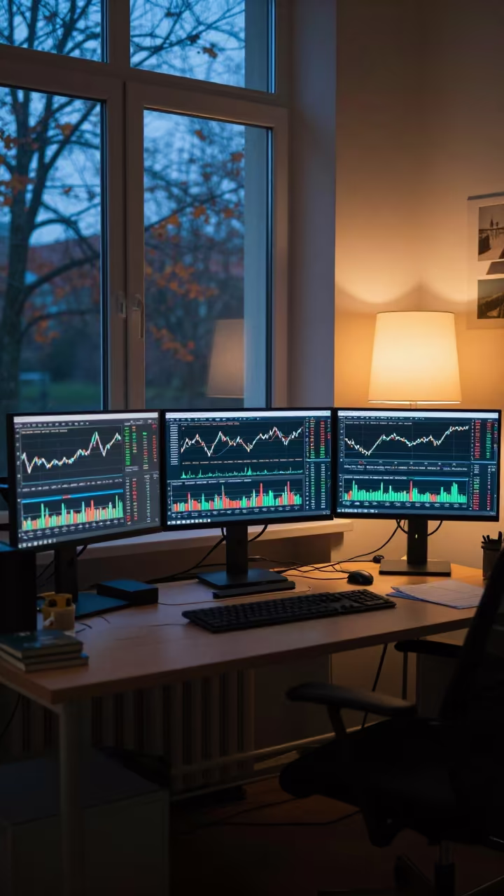 Financial Analyst Desk at Blue Hour in Coworking in inside a coworking floor near Rybnik