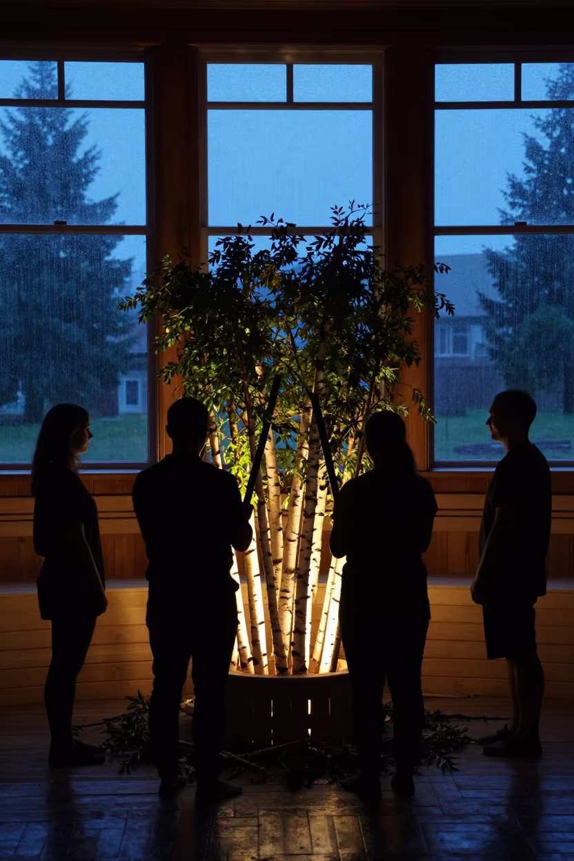 Finnish Sauna Ceremony in Sofia Prayer Hall in in a prayer hall near Sofia