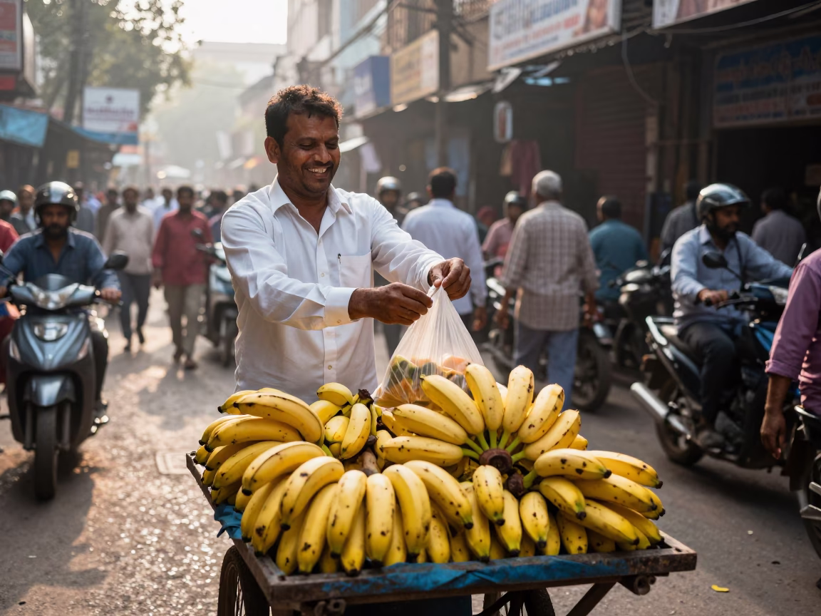 First Light in Delhi at As First Light Reaches The Scene in in Delhi, India