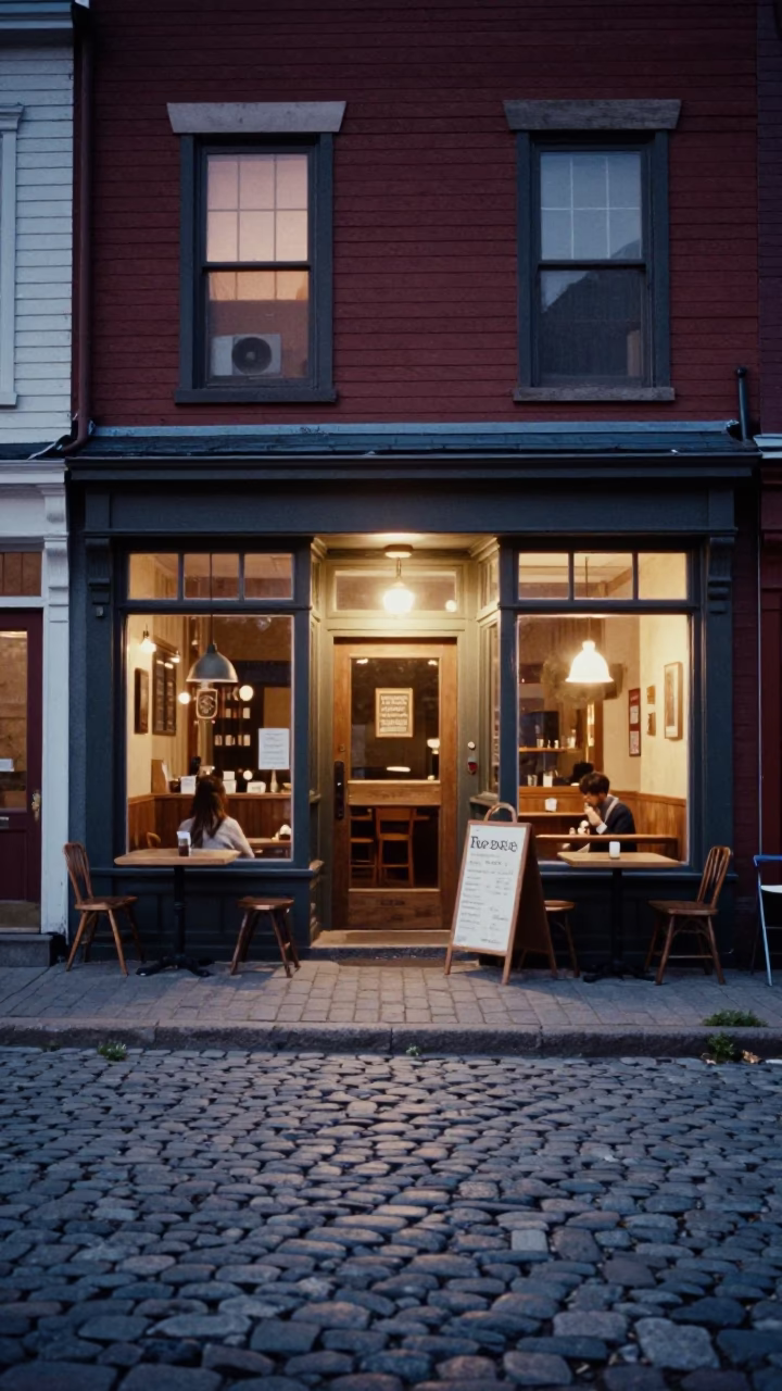 First Light in Halifax at As First Light Reaches The Scene in in Halifax, Nova Scotia, Canada