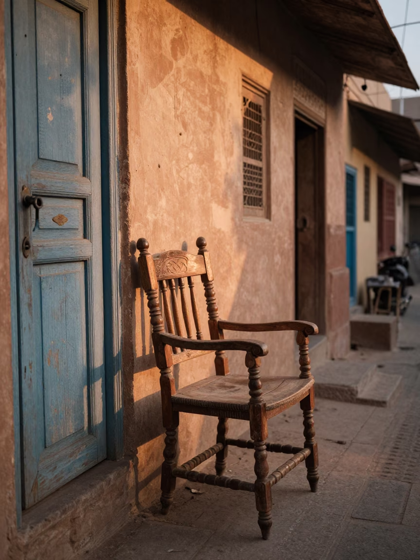 First Light in Jaipur at As First Light Reaches The Scene in in Jaipur, India