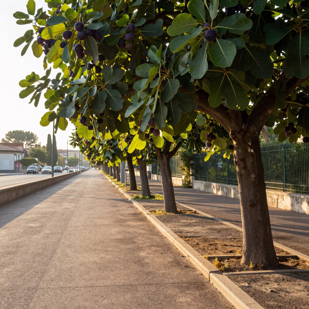First Light in Nice at As First Light Reaches The Scene in in Nice, France
