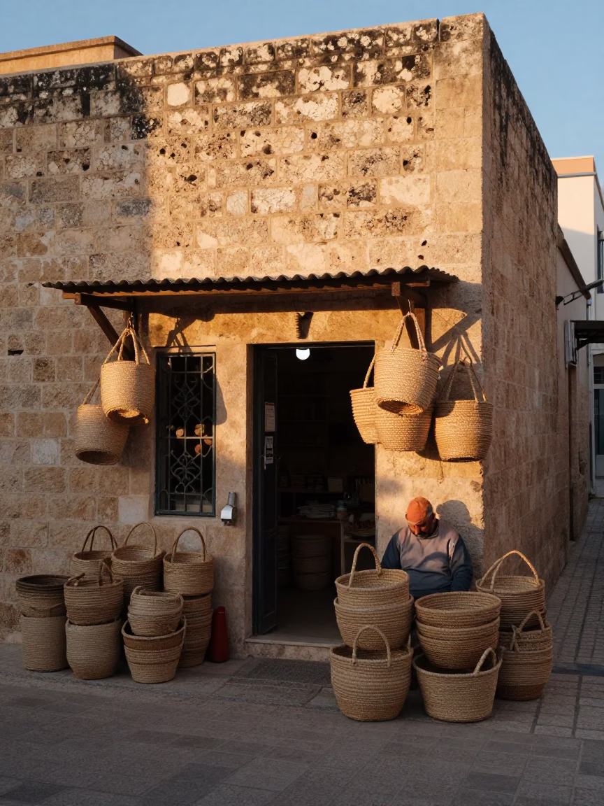 First Light in Tunis at As First Light Reaches The Scene in in Tunis, Tunisia