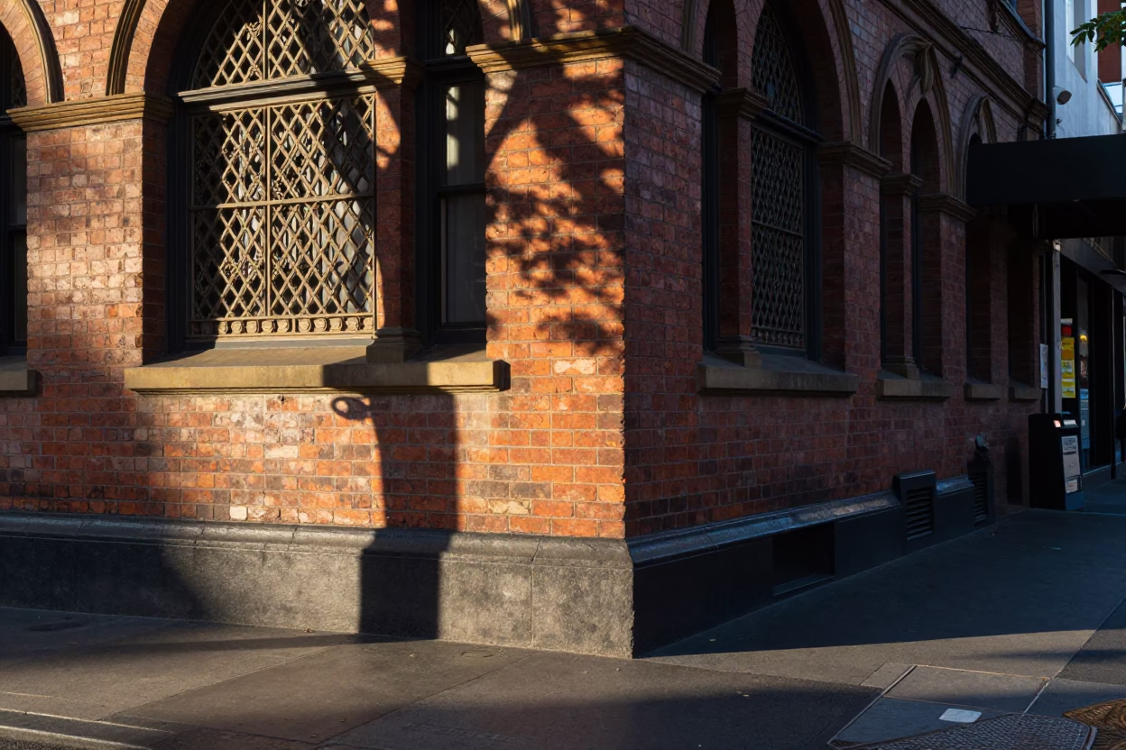 First Light Morning Coffee Scene in Melbourne Victoria Australia Street Corner in in Melbourne, Victoria, Australia