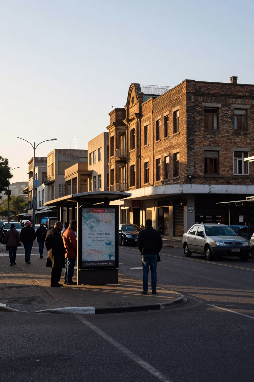 First Light Morning in Johannesburg South Africa Urban Landscape Scene in in Johannesburg, South Africa