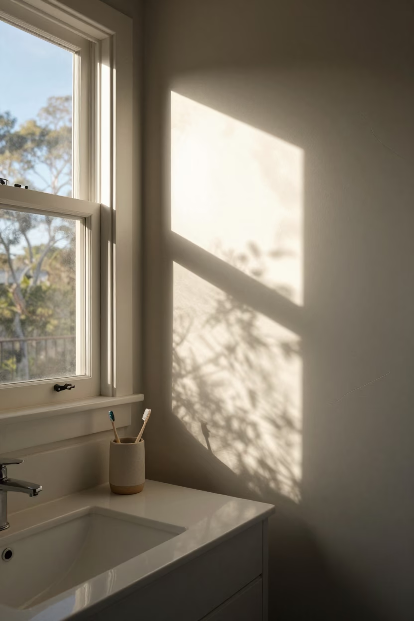 First Light Morning Routine in Adelaide South Australia Home Interior in in Adelaide, South Australia, Australia