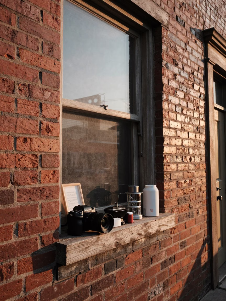 First Light Morning Scene in Nashville Tennessee with Vintage 1970s Details in in Nashville, Tennessee, United States