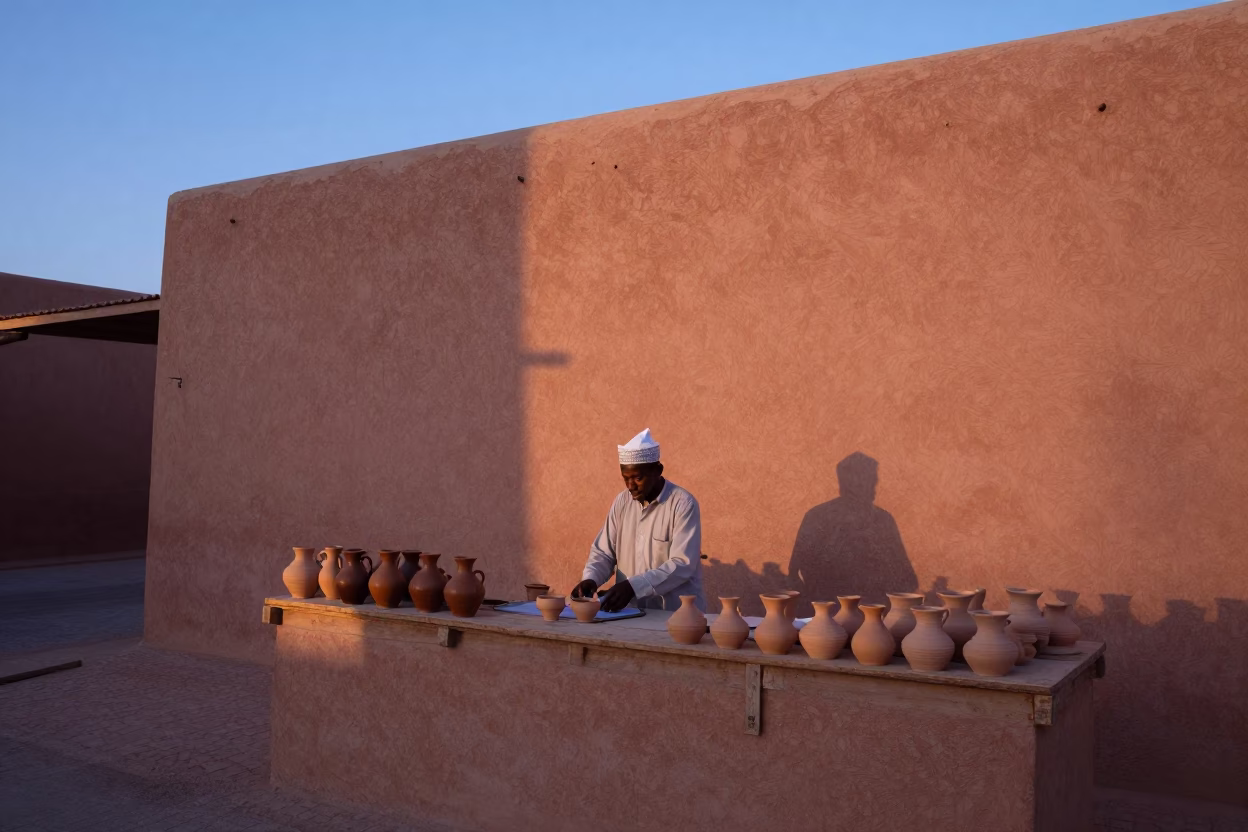 First Light Of Dawn on Activity Medina in Marrakech in in Marrakech, Morocco