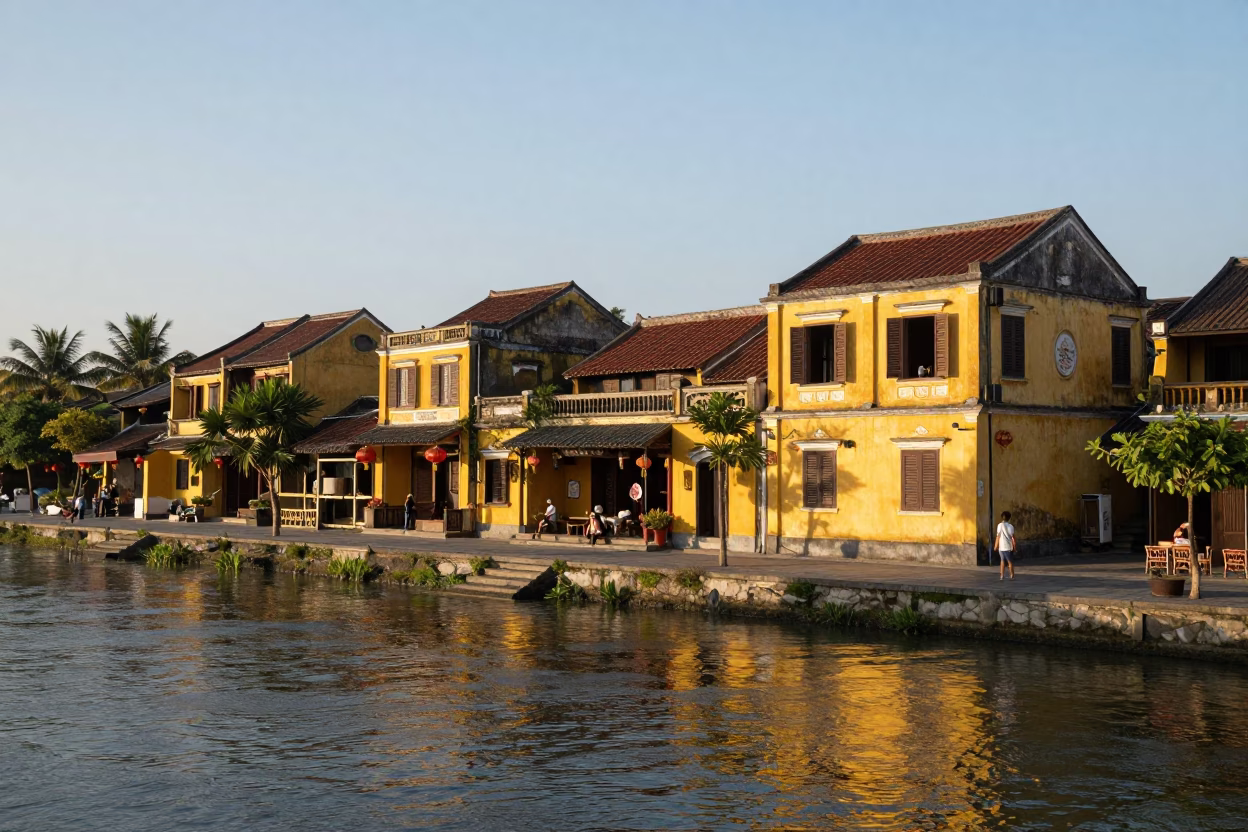 First Light Of Dawn on Ancient Town in Hoi An in in Hoi An, Vietnam
