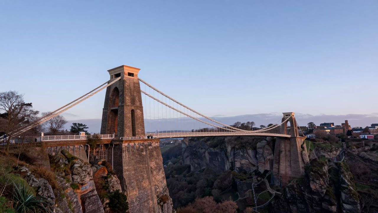 First Light Of Dawn on Dawn Light in Bristol in in Bristol, United Kingdom