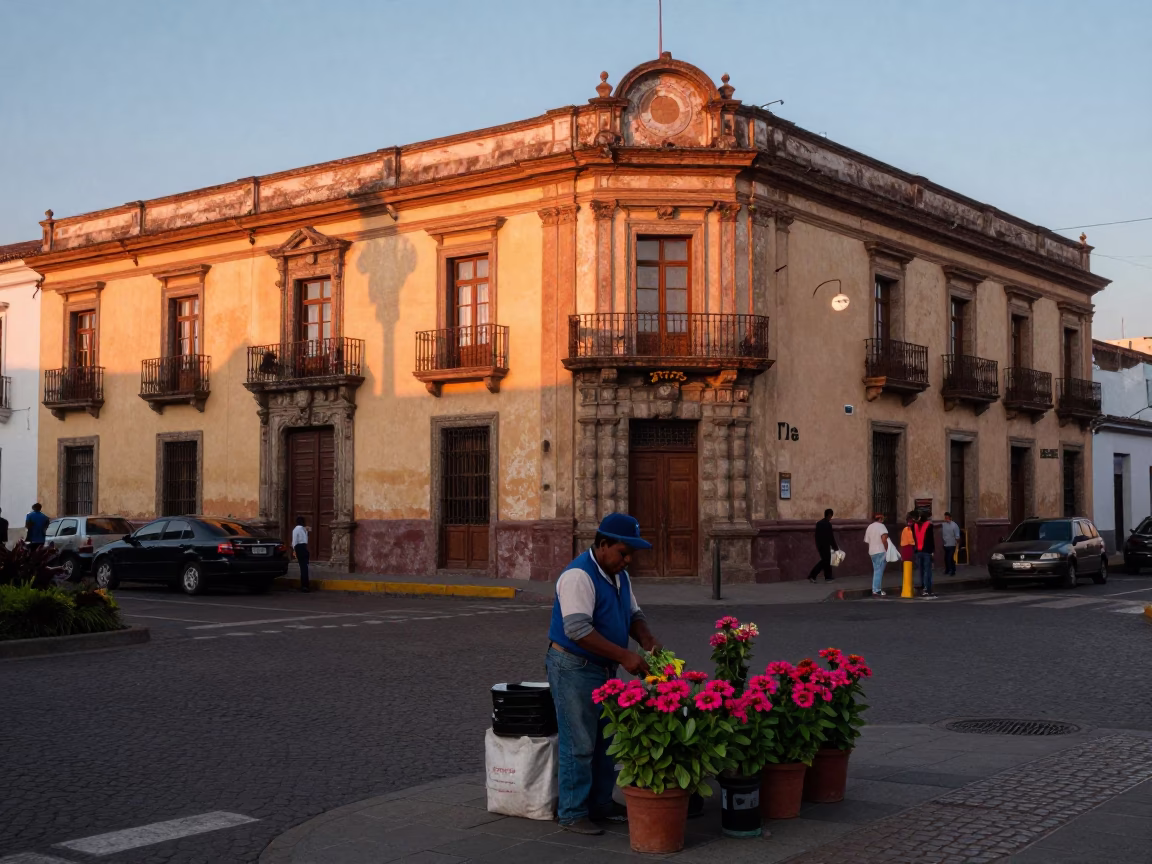 First Light Of Dawn on Dawn Light in Quito in in Quito, Ecuador