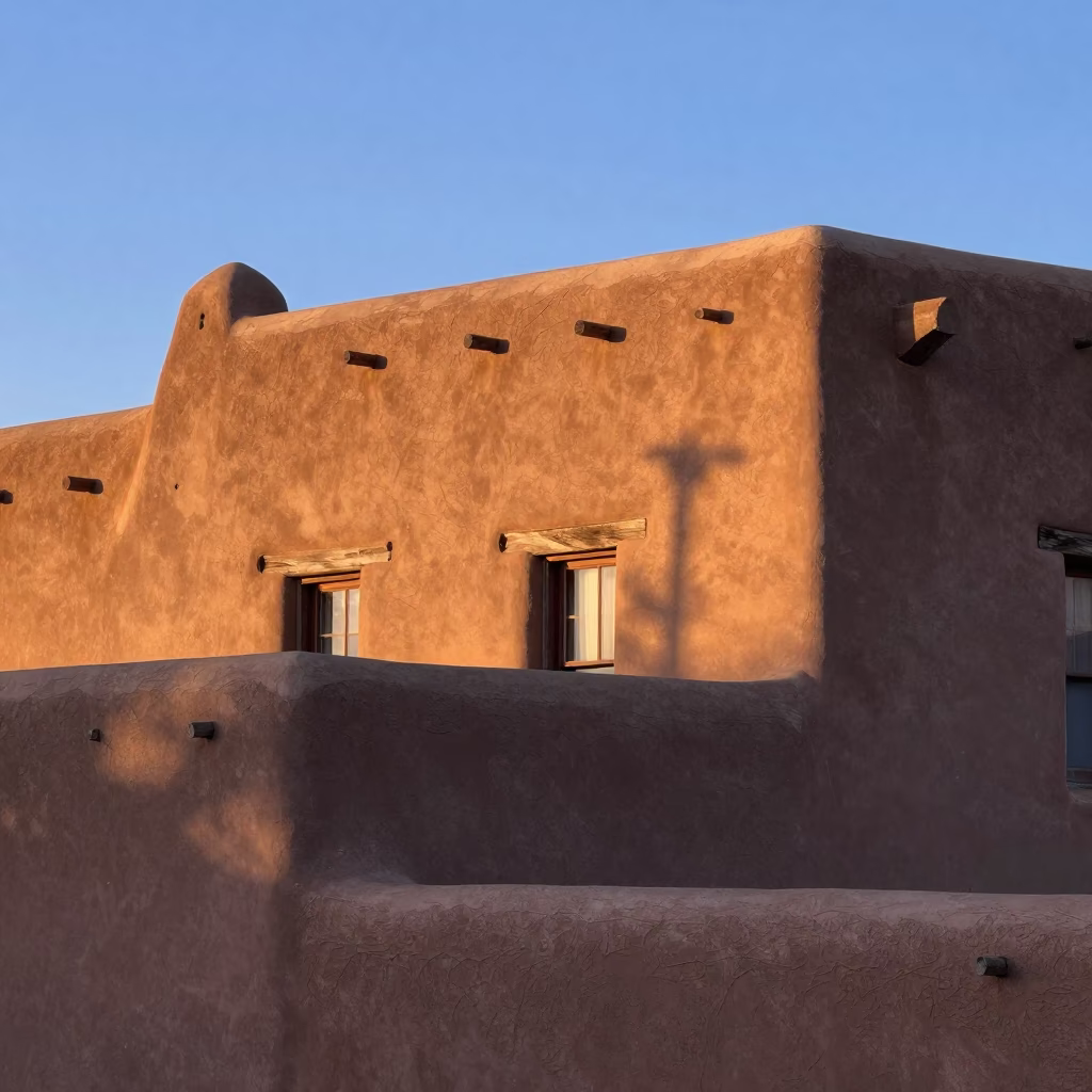 First Light Of Dawn on Dawn Light in Santa Fe in in Santa Fe, New Mexico, United States