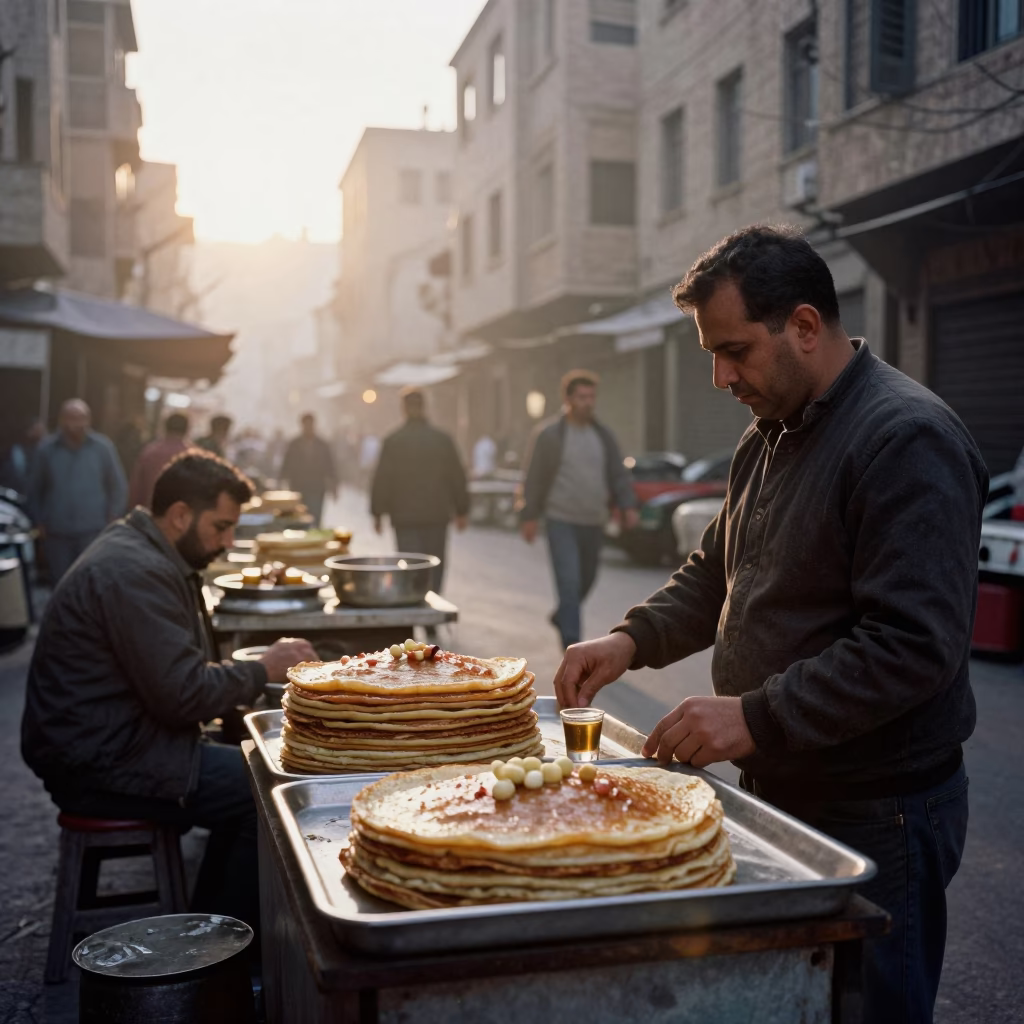 First Light Of Dawn on Dawn Scene in Beirut in in Beirut, Lebanon