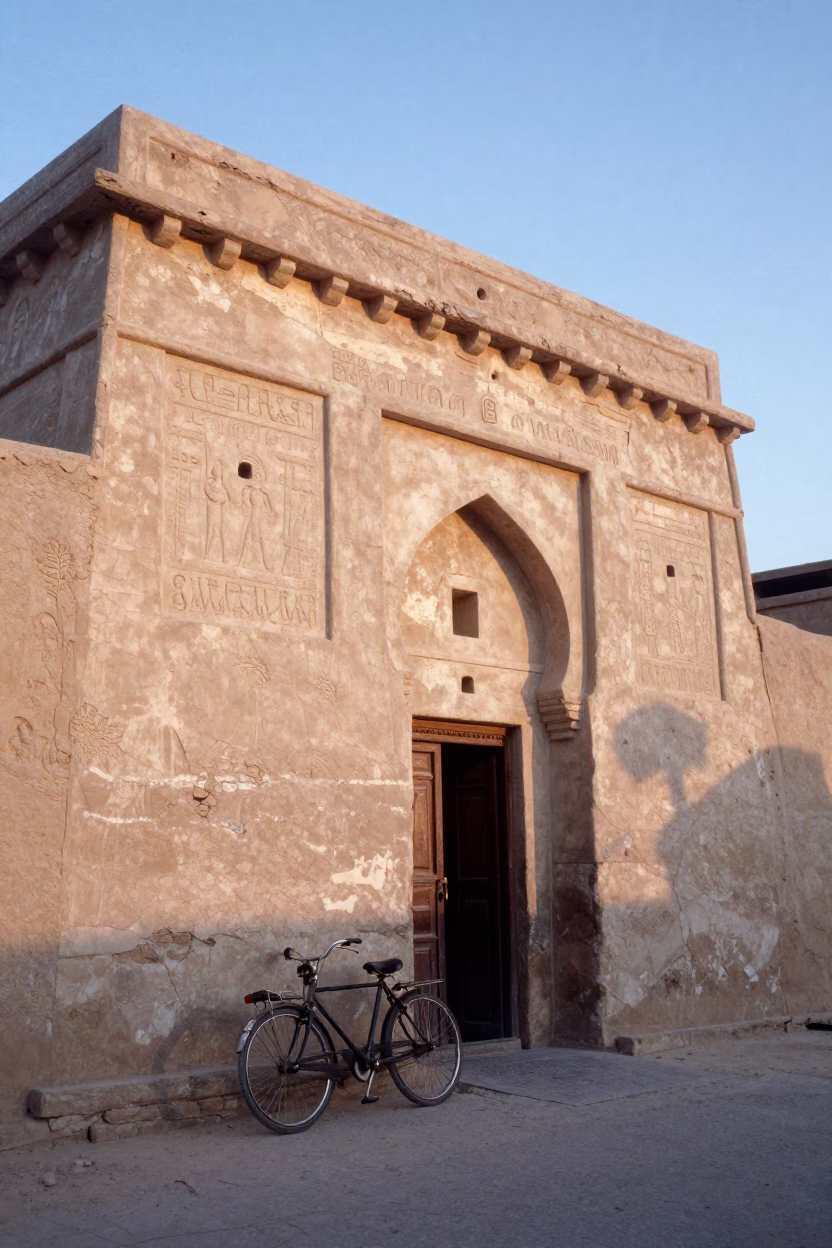 First Light Of Dawn on Dawn Scene in Luxor in in Luxor, Egypt