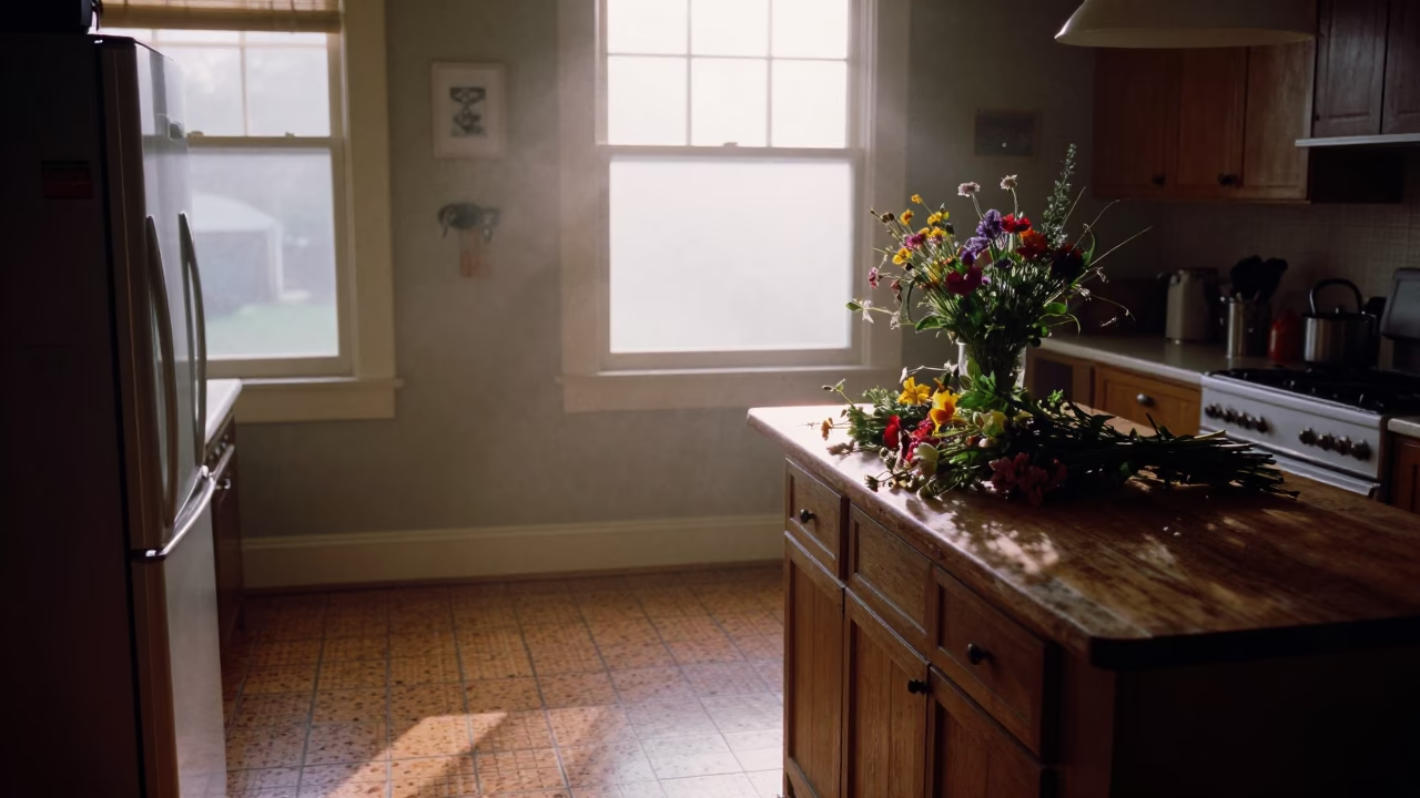 First Light Of Dawn on Kitchen Interior in Portland in in Portland, Oregon, United States
