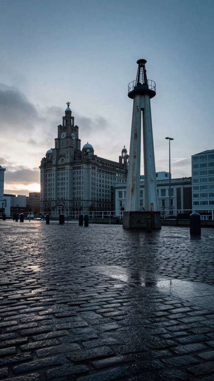 First Light Of Dawn on Scene UK in Liverpool in in Liverpool, United Kingdom
