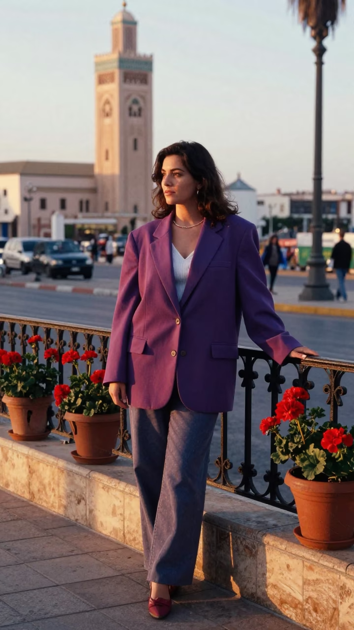 First Light Of Dawn on Street Style in Casablanca in in Casablanca, Morocco